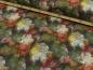 Preview: Stretch Jeans Druck Blüten Gelb, Rot Dunkelgrün